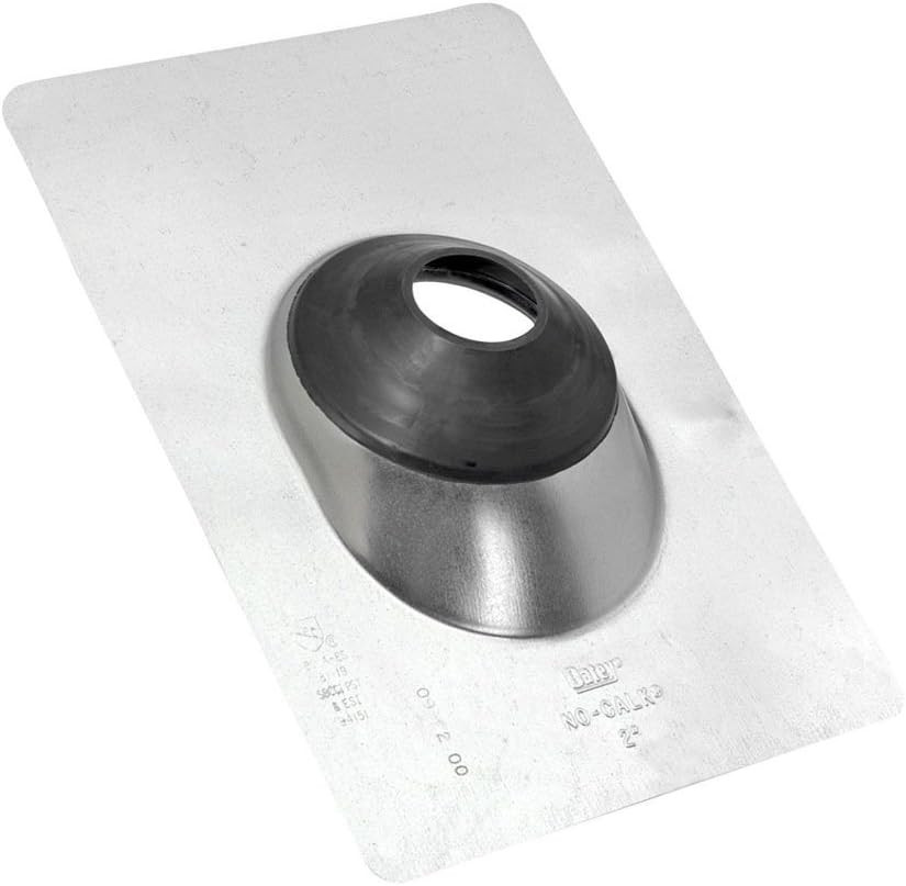 Oatey 12959 Aluminum No-Calk Roof Flashing 12″ X 15″ Base, 4″ Pipe Diameter