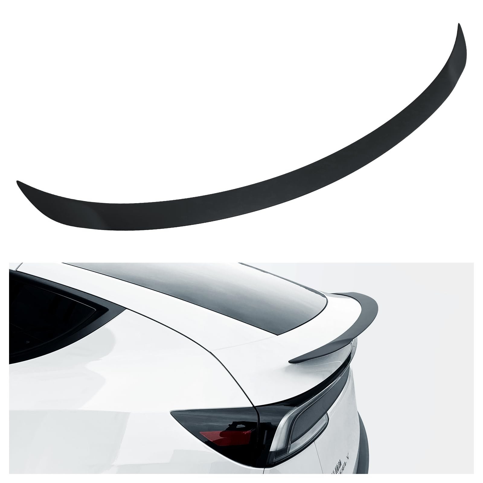 Spoiler for 2026 2025 Tesla Model Y Juniper ABS Material Rear Spoiler Wings R…