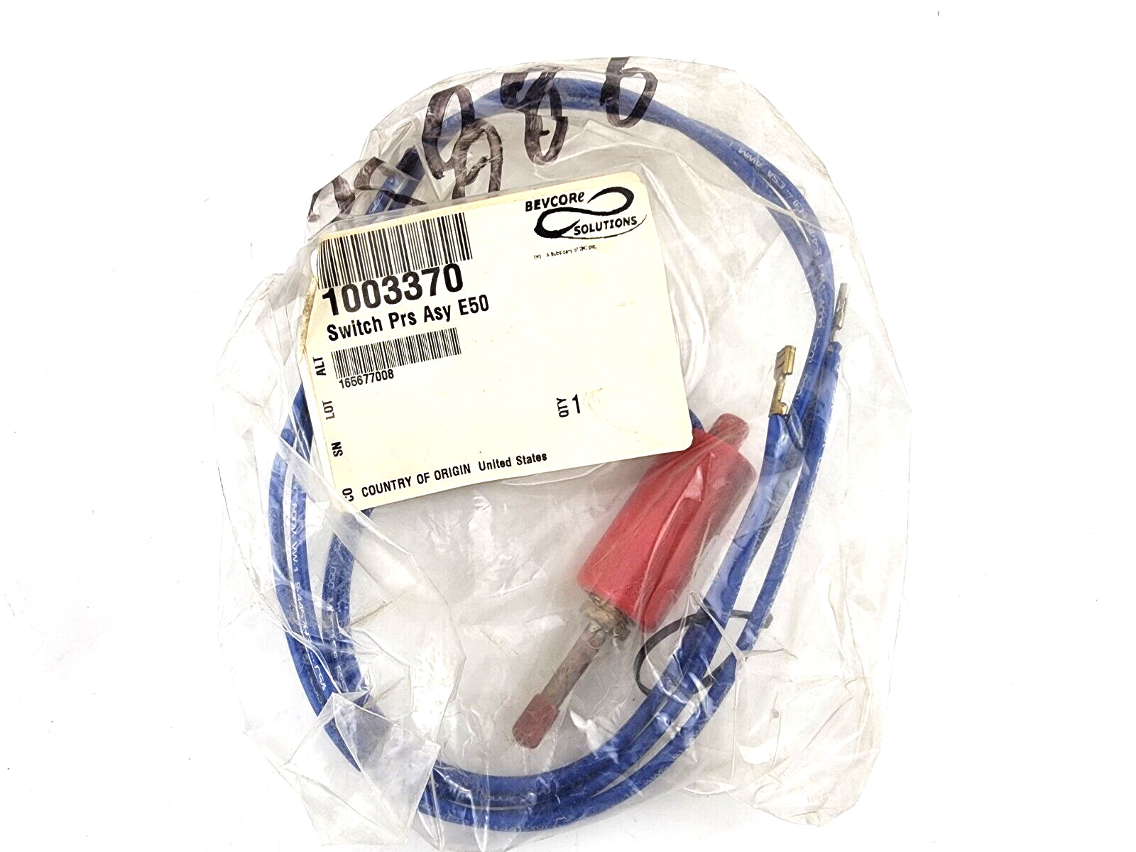 Cornelius 1003370 SWITCH Pressure Assembly E50 1444 1844 322 330 522 165677008