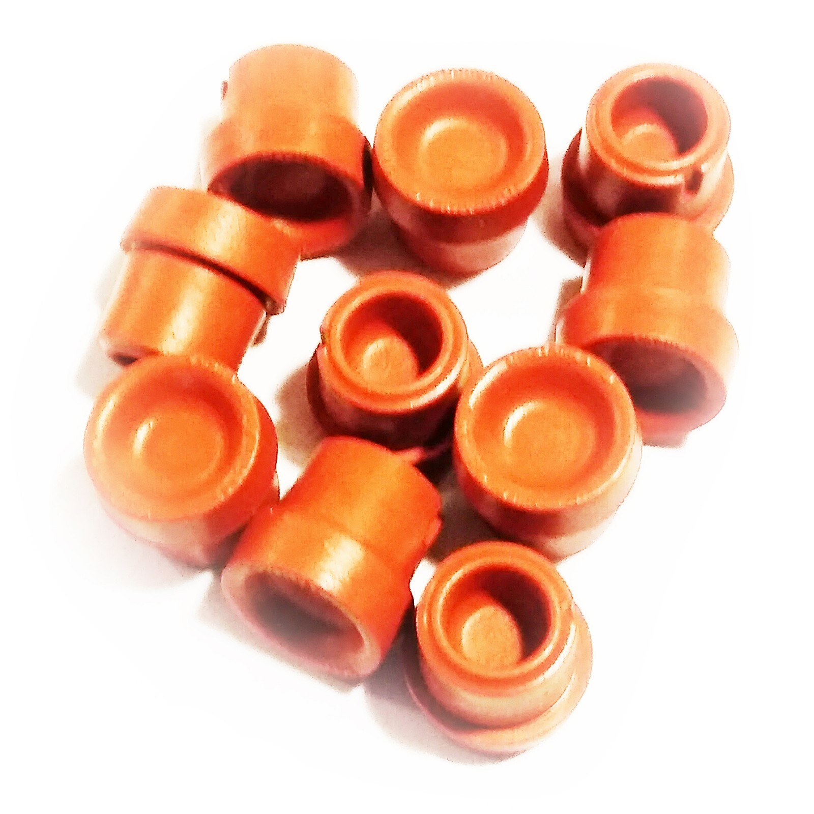 Heavy Duty Medical Grade Red Silicon Injection Ports 1/2″ Wide – 20 Pack