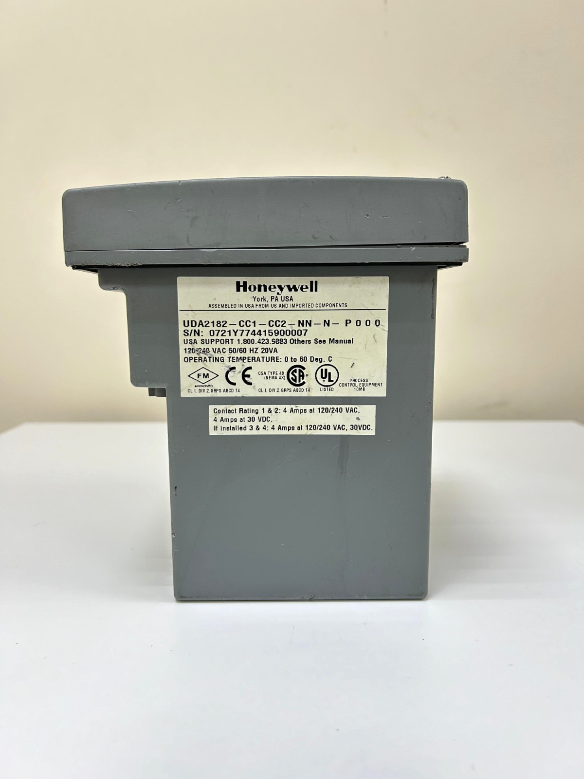 Honeywell UDA2182-CC1-CC2-NN-N-P000 Dual Input Analyzer for panel box
