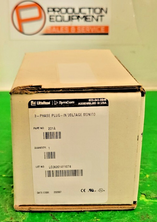 🟠LITTLEFUSE 201A SYMCOM 3-PHASE MOTOR SAVER PESSCO OFFERING 1 G052525-4-11 🗽