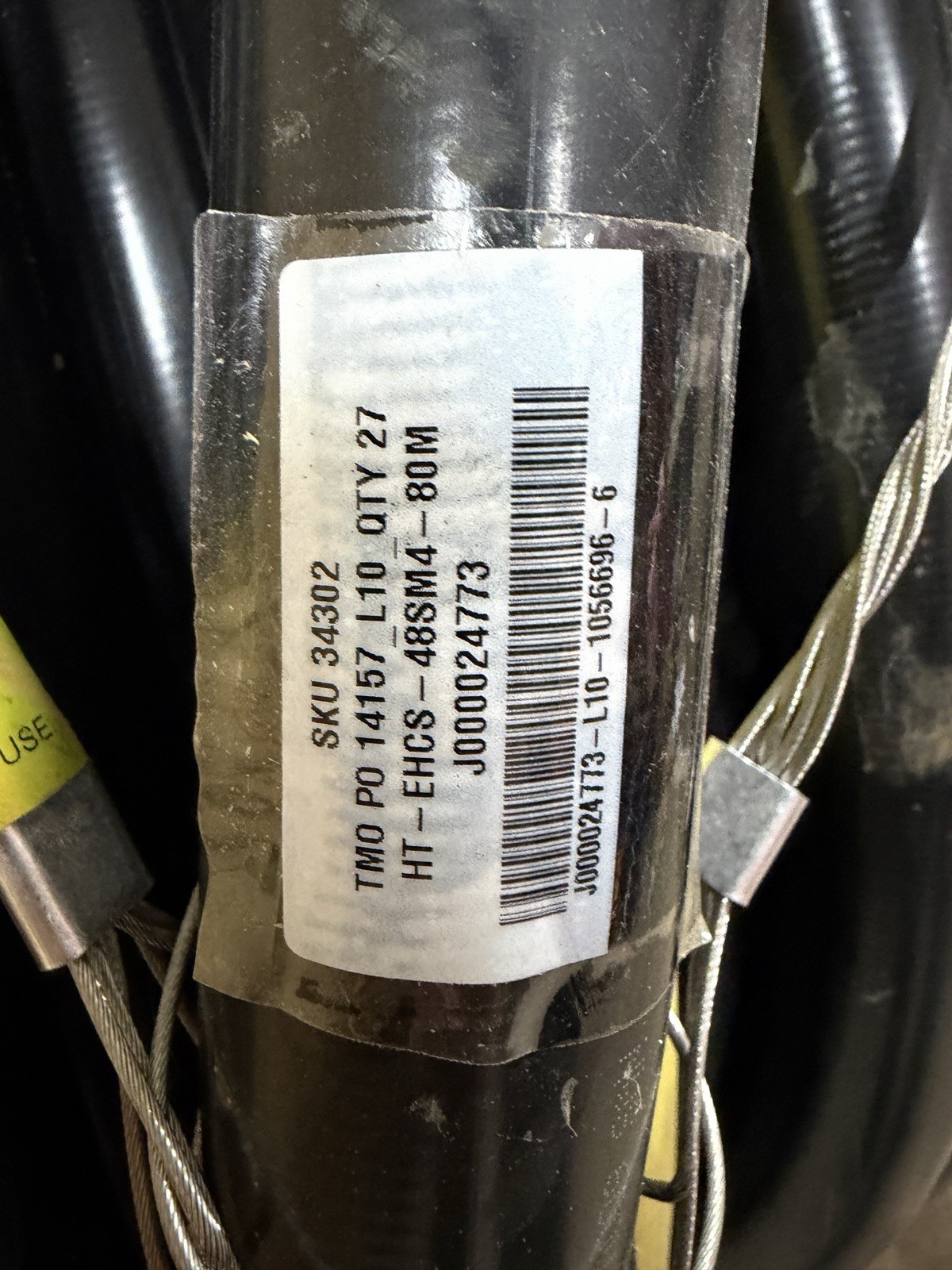 NEW 80M HiCap Hybrid Fiber Optic Power Cable Assembly 48SM 12×4 AWG Telecom