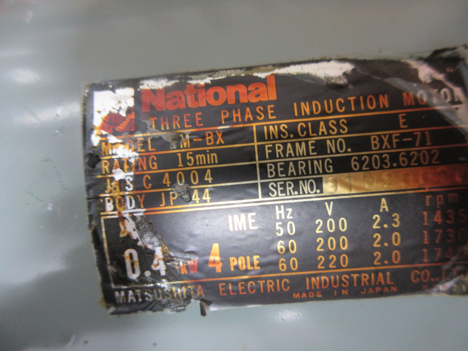 *SPECIAL PRICE* MORI SEIKI L-100H MATSUSHITA NATIONAL EM-BX BXF-71 MOTOR EACH 1