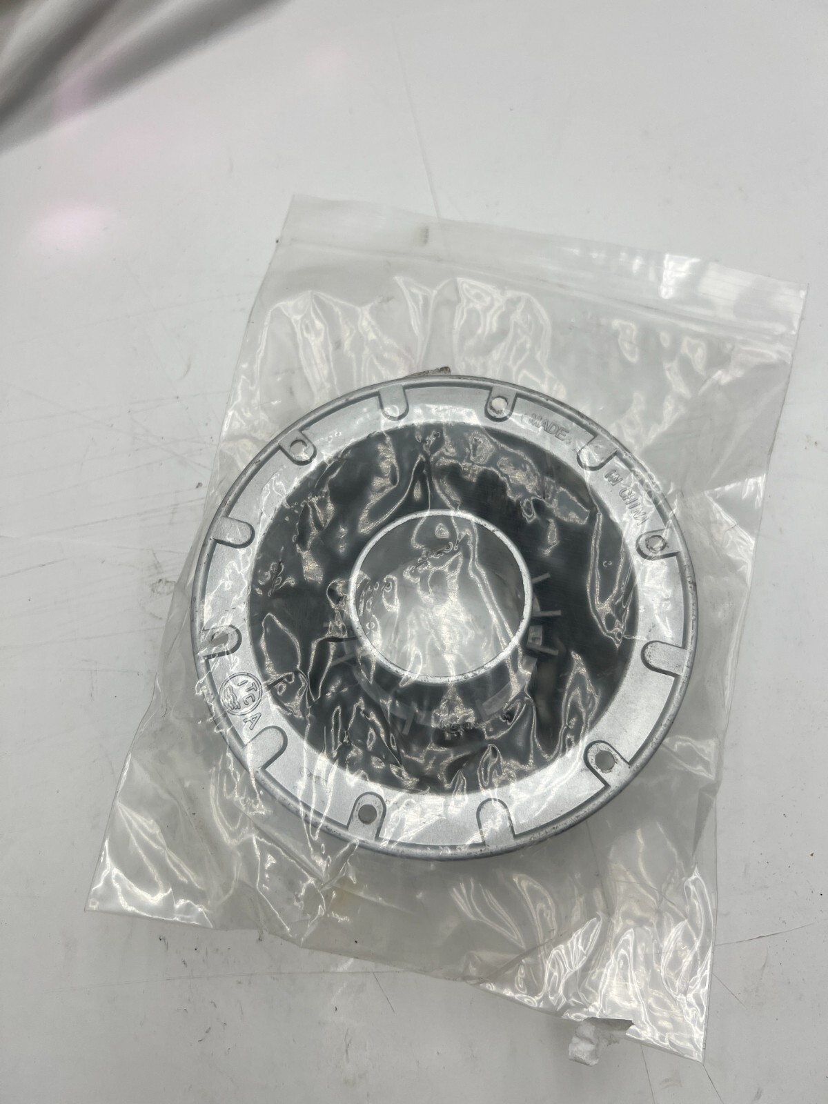 ITC 6 Bolt Hole Cover Cap / Raised Center / Silver