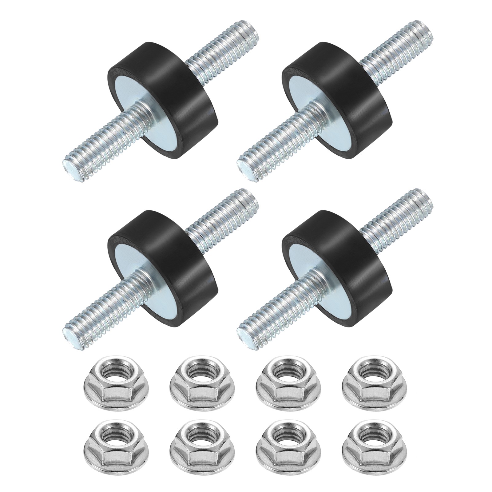 4Pcs M6 x 18mm Rubber Mounts 8 x 20mm Rubber Vibration Isolator with Nuts