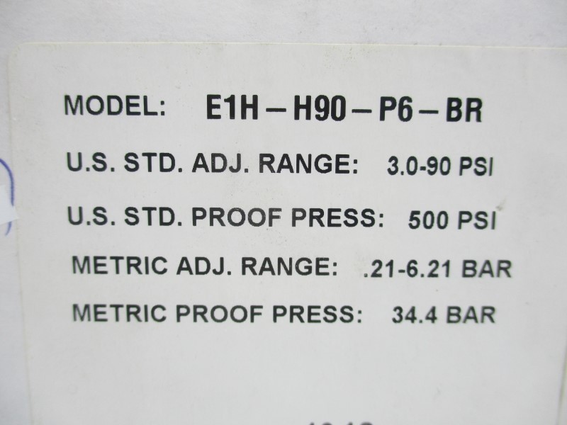 BARKSDALE E1H-H90-P6-BR 600V 3.0-90PSI NSMP