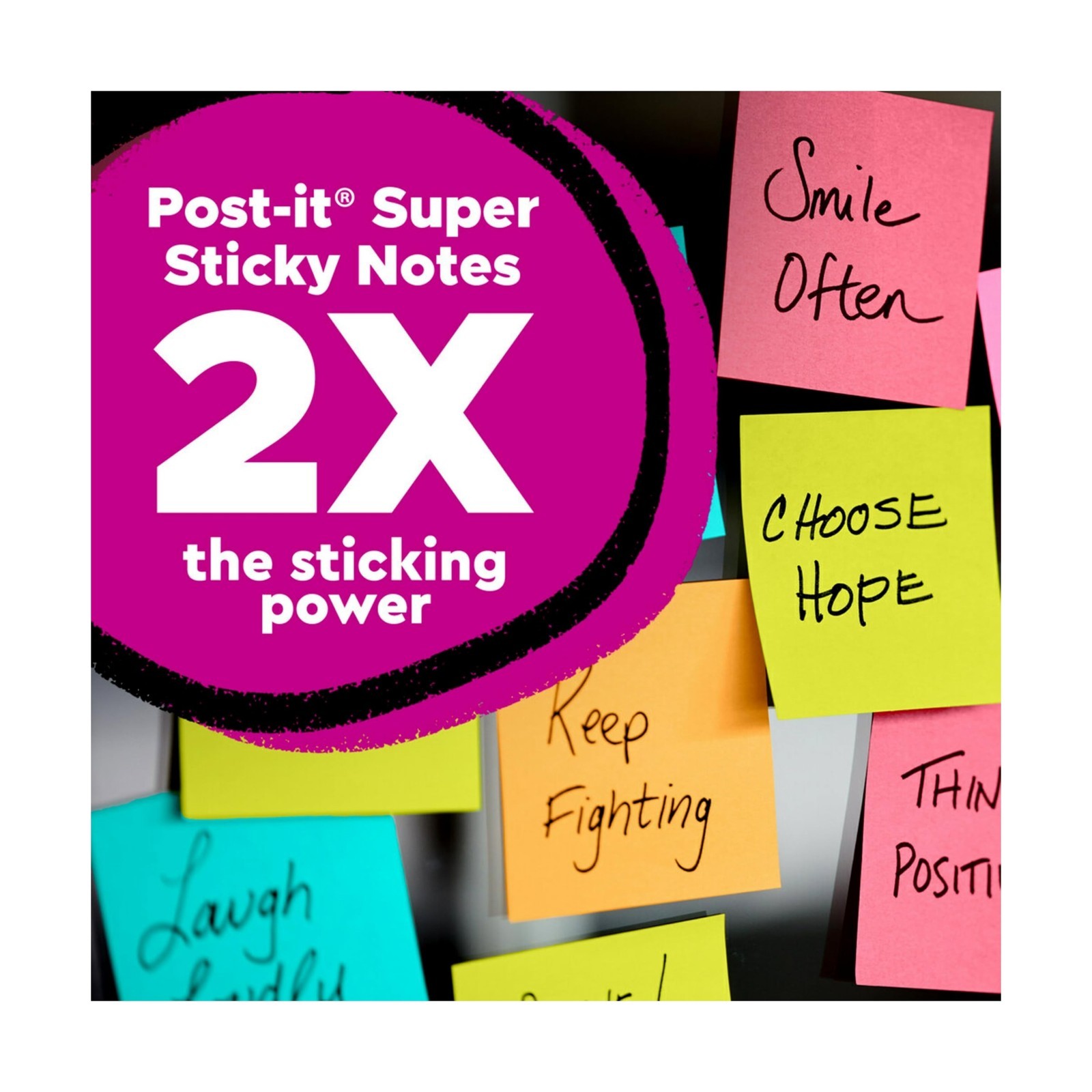 Post-it Super Sticky Notes, 12 Sticky Note Pads, 3 x 3 in., School Supplies, …