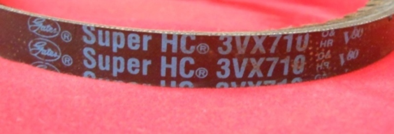 GATES SUPER HC V-BELT, 3VX710, 71″ CIRC. OIL & HEAT RESISTANT