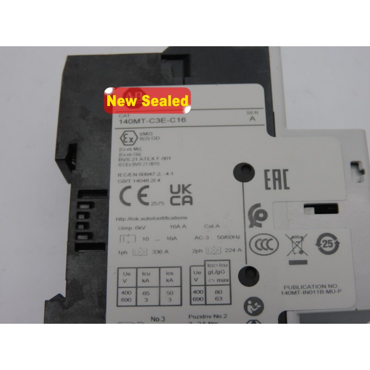 NEW 140MT-C3E-C16 10-16A (WH) NSMP