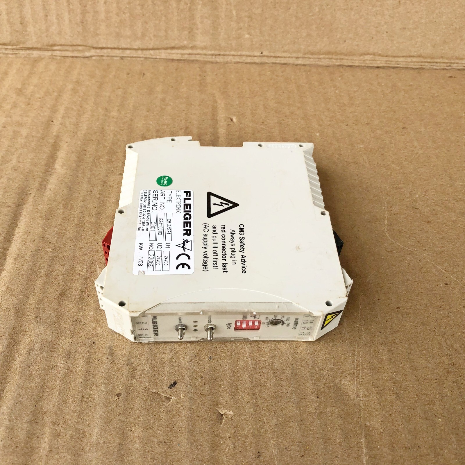 PLEIGER CM3/S24 CONTROL MODULE CM3S24 9341100110 [2]