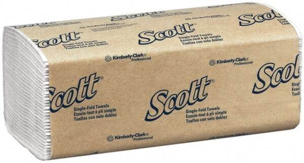 16 Pack Scott Paper Towels: White Single Fold, 1-Ply Paper Towels (4,000 Total)