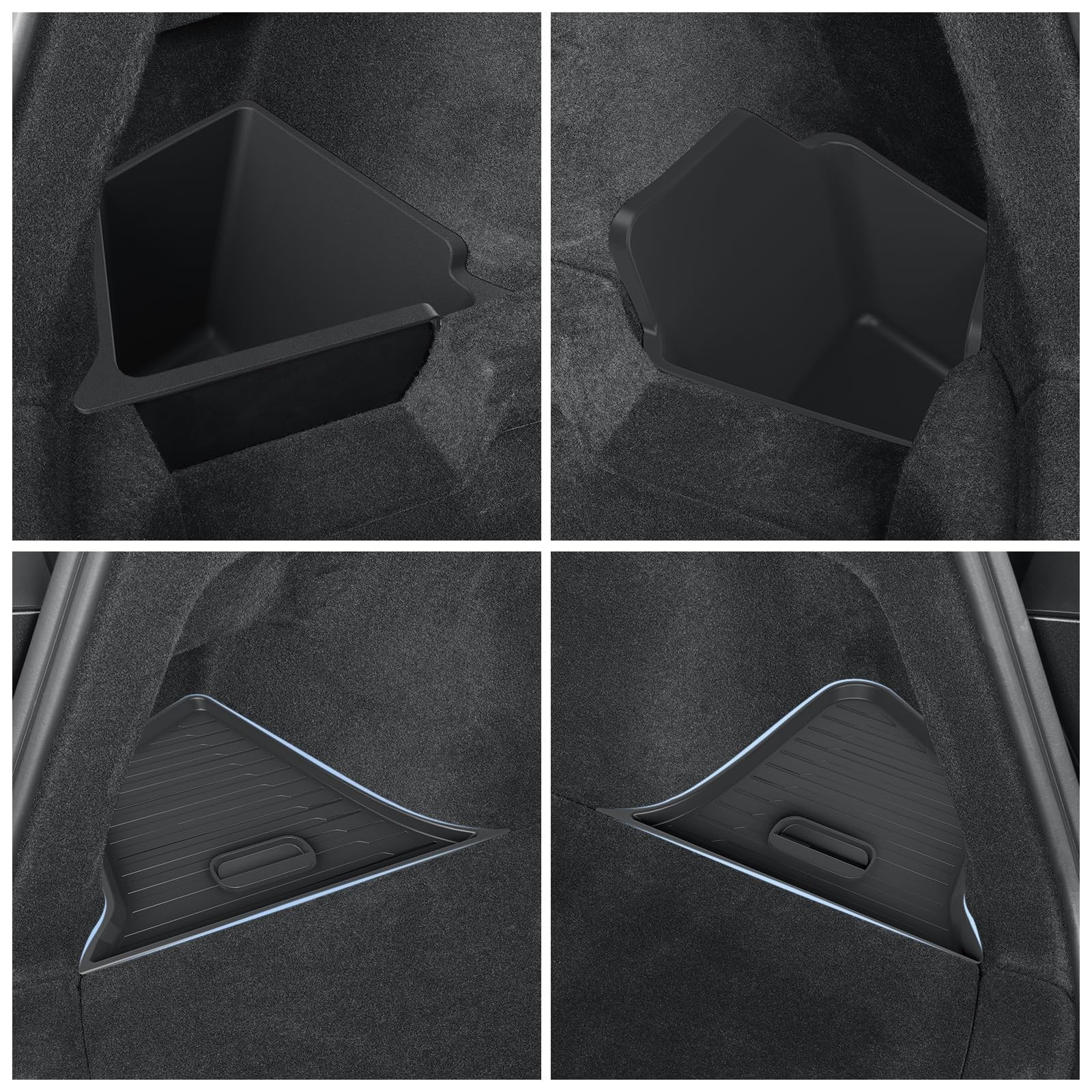 LUCKEASY Rear Trunk Storage Bins Fit for Tesla Model Y Juniper 2025 2026 Stan…