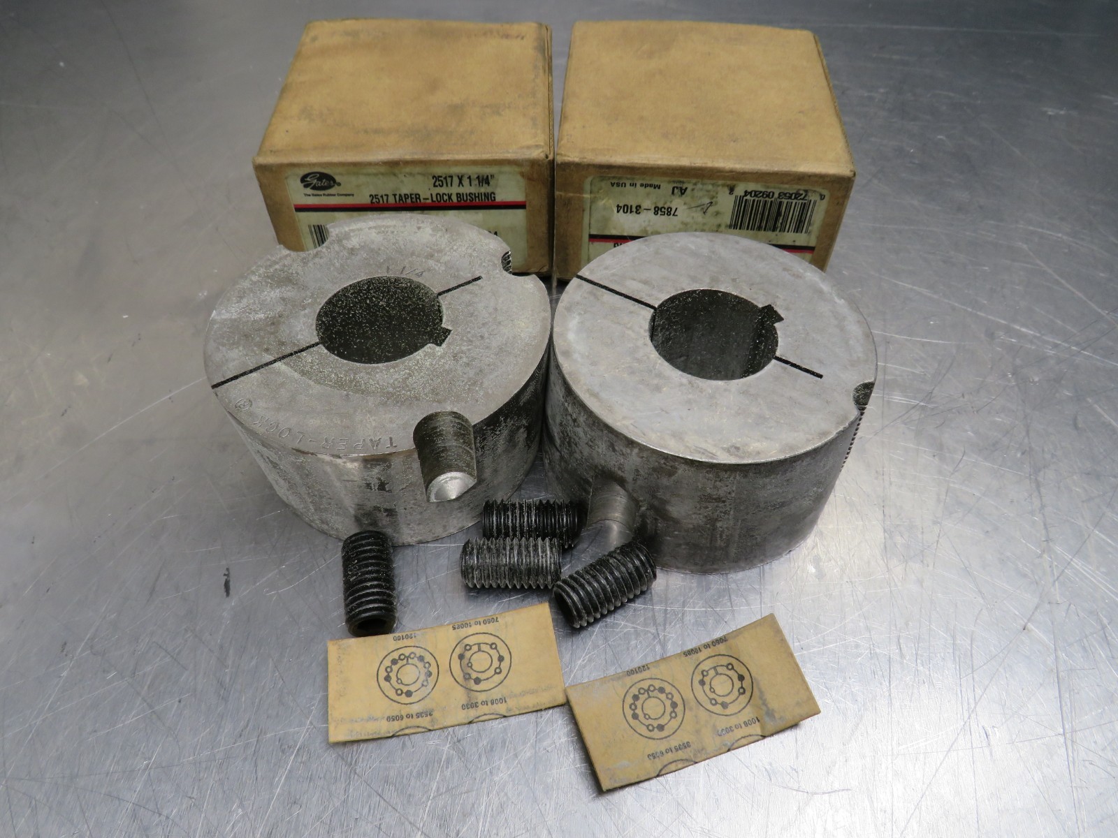 Gates 2517×1-1/4 Bushing 7858-3104 Lot of 2!