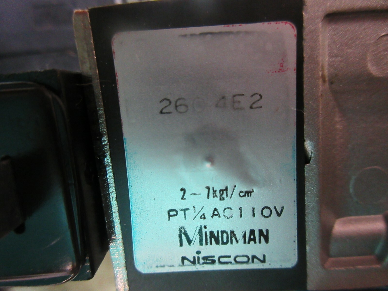NISCON MINDMAN VALVE 2604E2 PT 1/4 AC110V SOLENOID 260-4E1 YANG S-600 CNC MILL