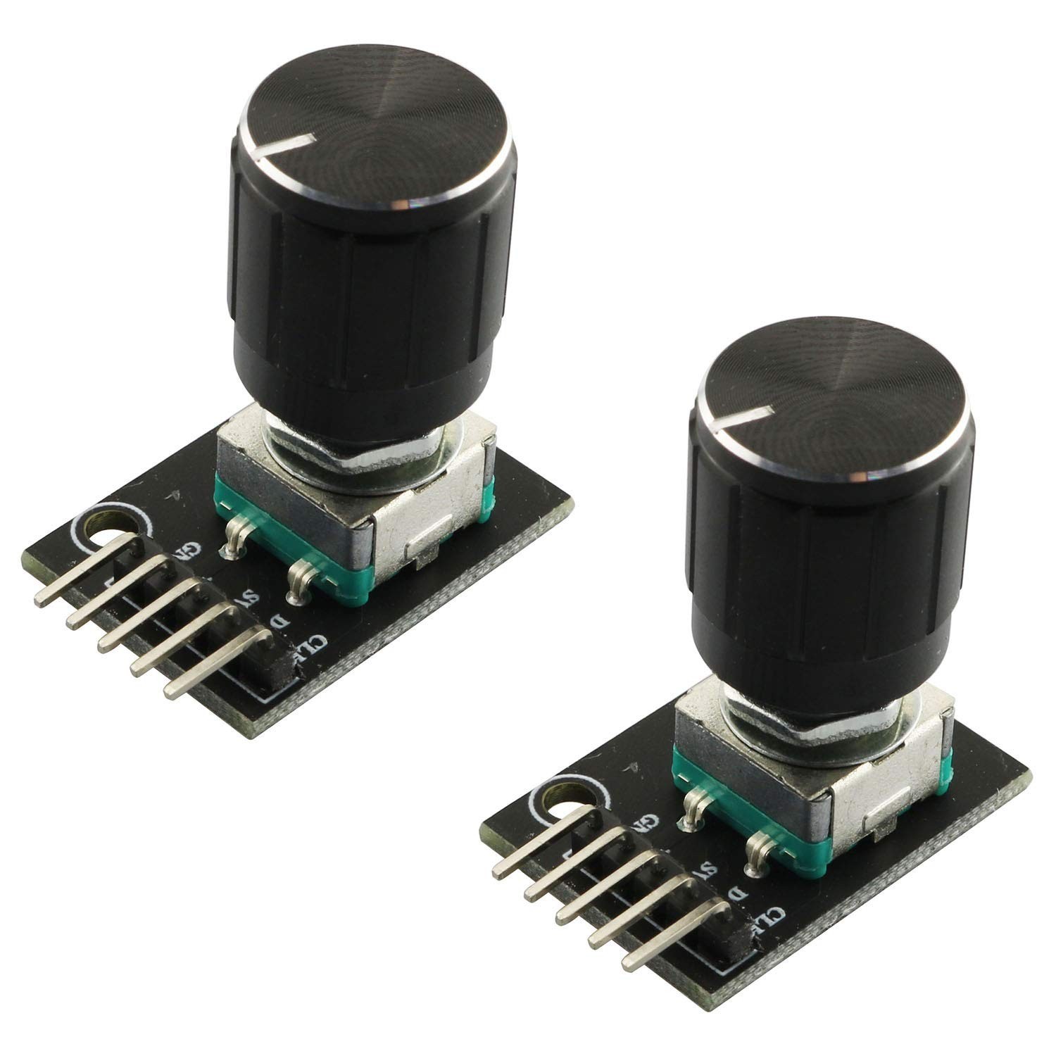 RLECS 2pcs Encoder Module Brick Sensor clickable Switch 360 Degree Rotary KY-…