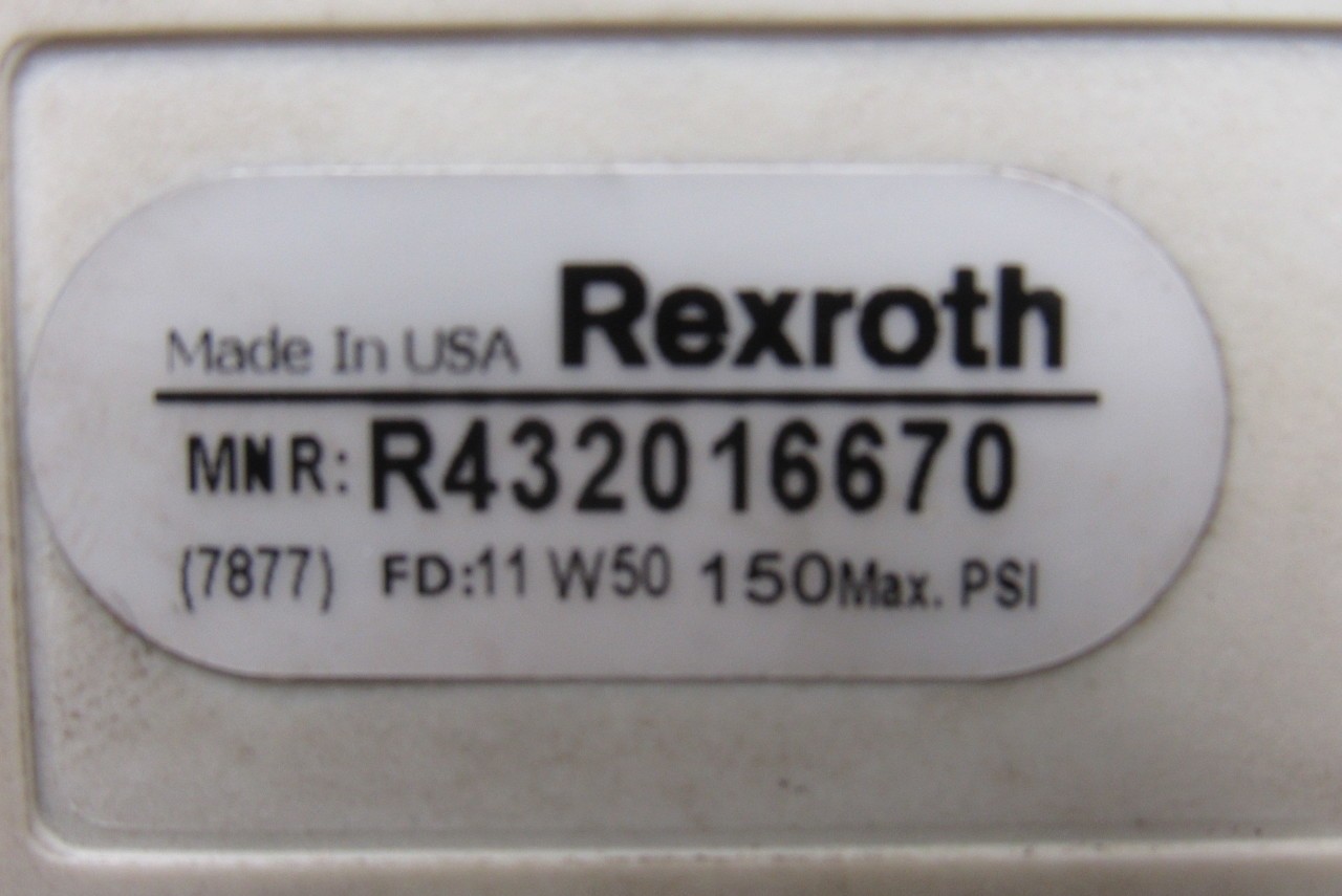 Rexroth R432016670 5/3 Position Closed Center Solenoid Control Valve 120V Coil