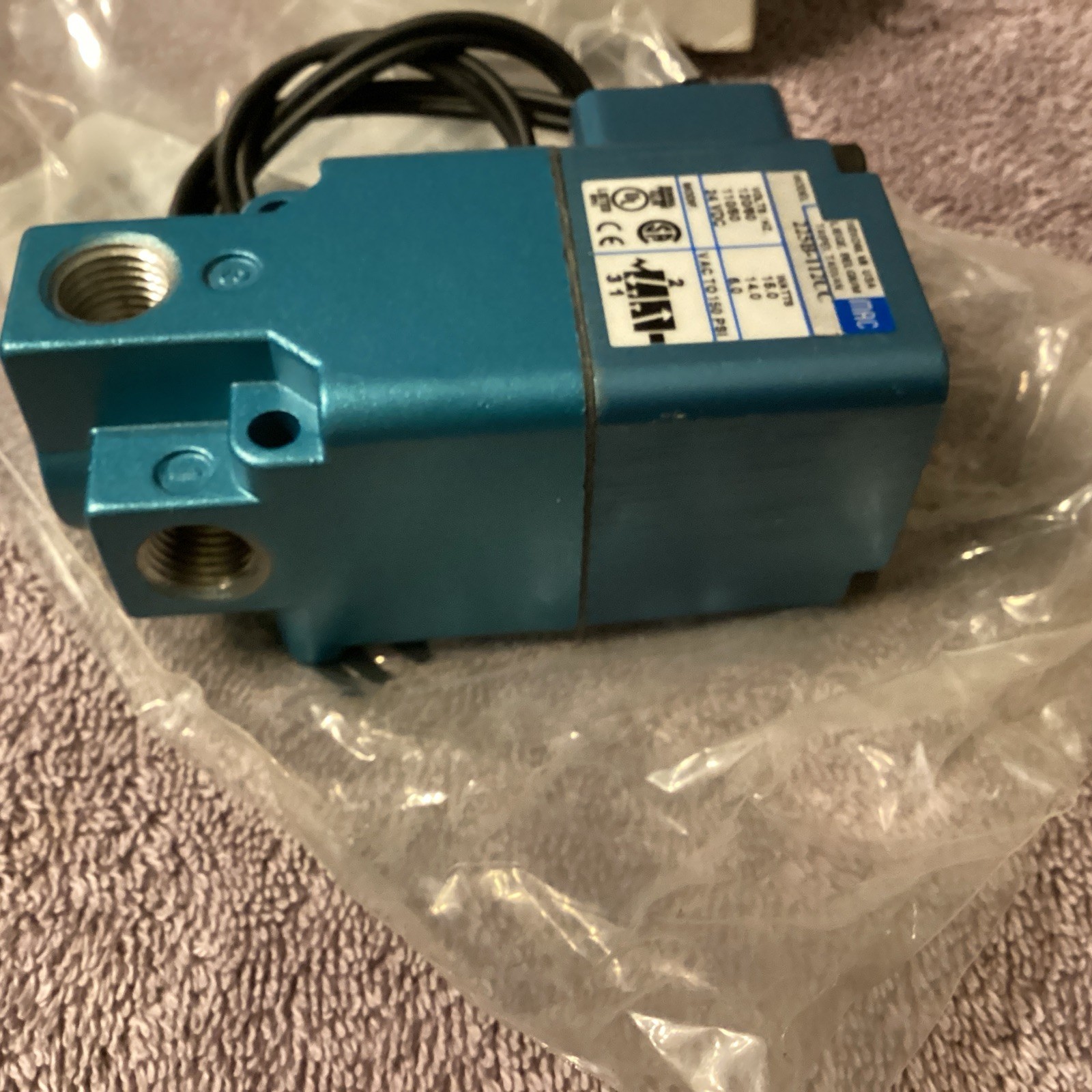 MAC VALVE…225B-112CC….SOLENOID VALVE….NEW