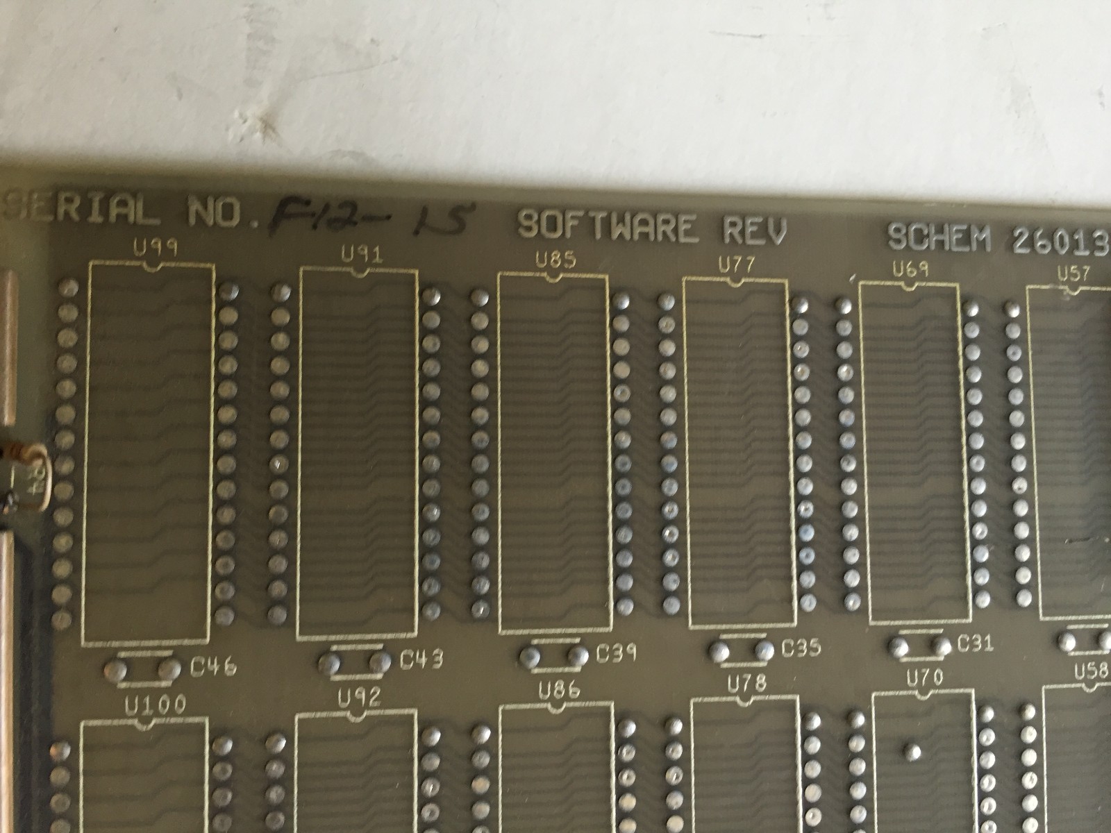 SIEMENS 560-2130,TEXAS 2601334-000,SCHEM 2601332,64K MEM GOOD CARD,5602130,BI