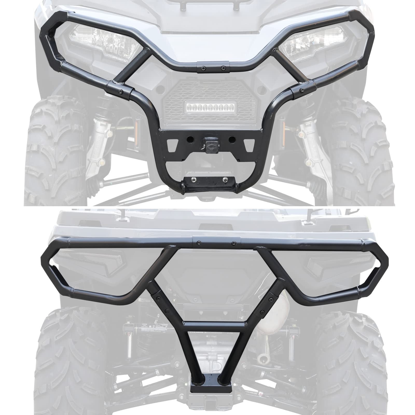 A & UTV PRO Front & Rear Bumper Guard Set for Polaris Sportsman 450/570 2021-…