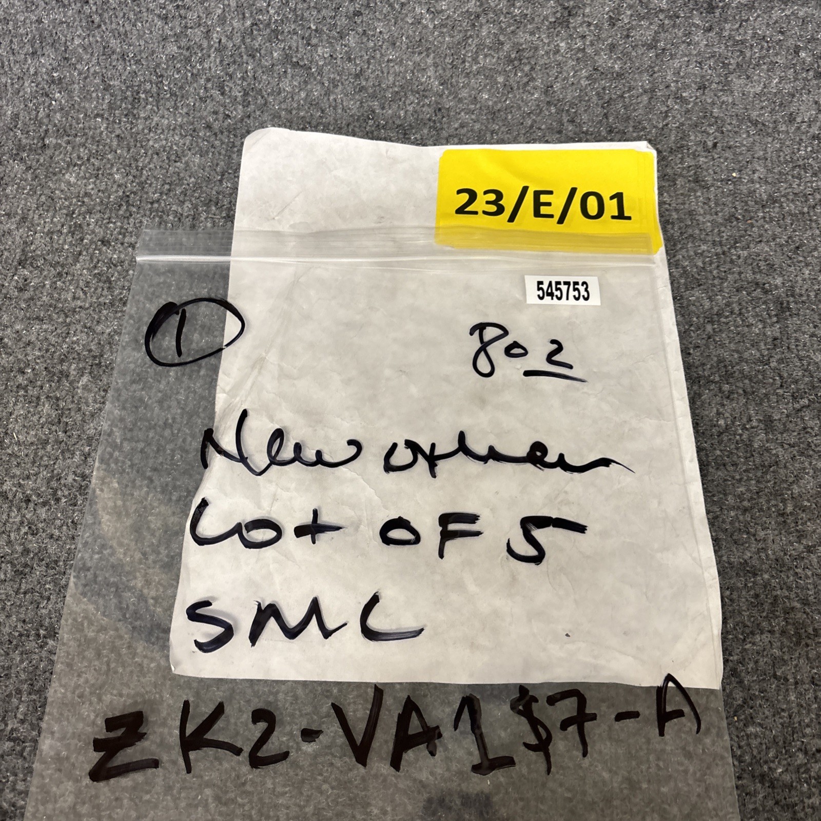Lot of 5 – SMC ZK2-VA1S7-A ADAPTER ASSEMBLY New Other