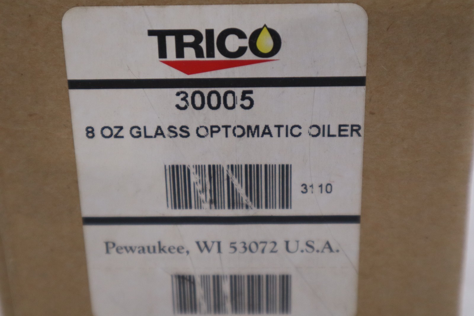 NEW Trico 30005 8 oz Optomatic Glass Oiler STK GF94A