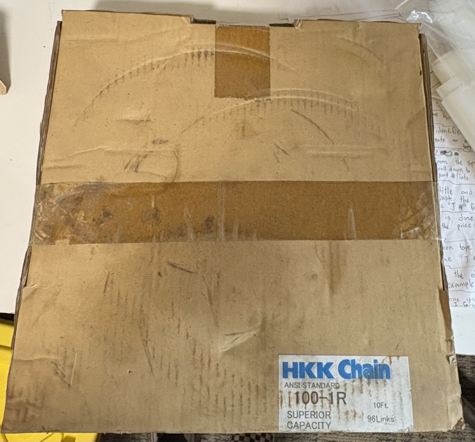 New HKK Chain 10ft. 96 Link Roller Chain #100-1R