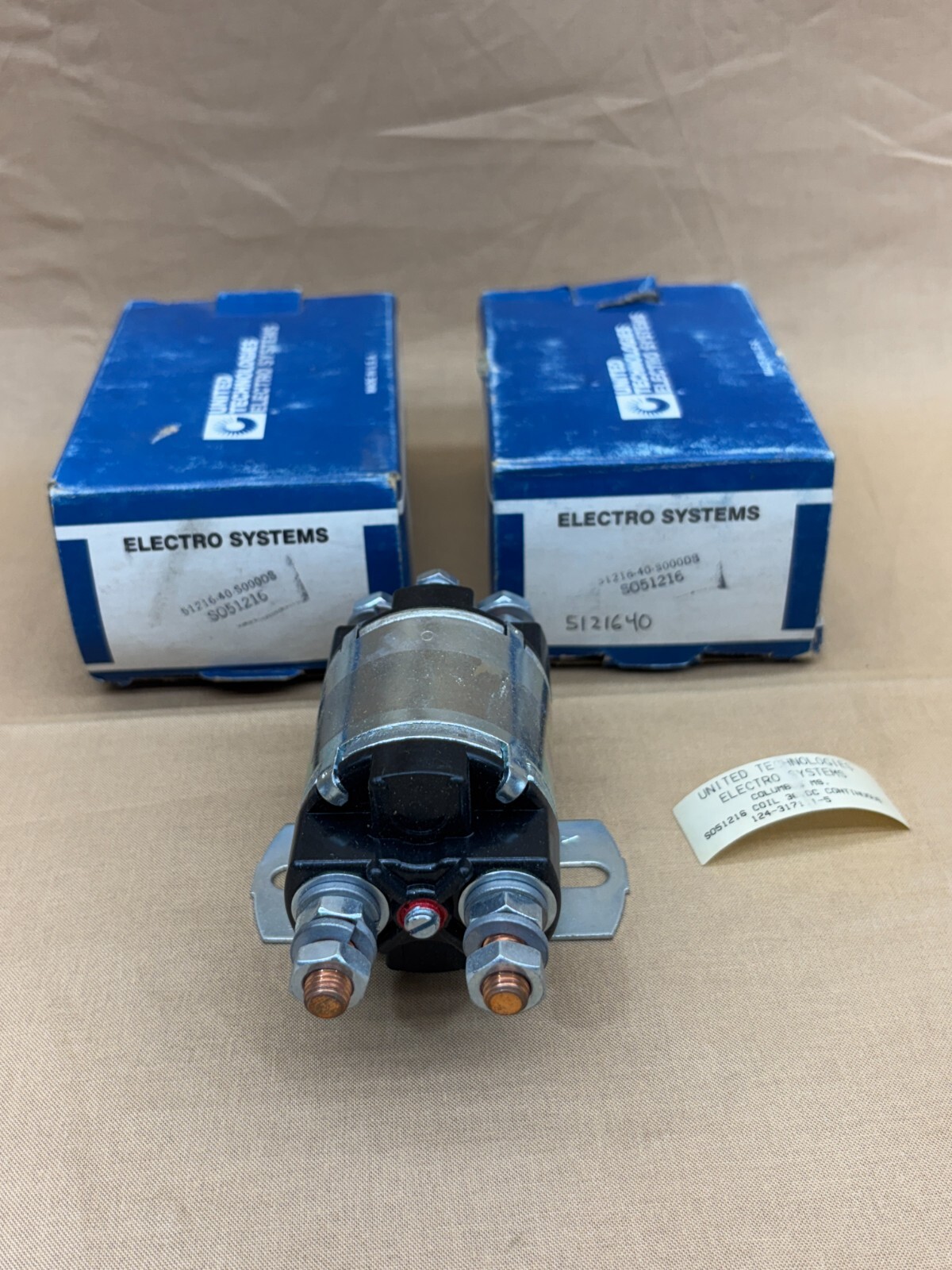 Lot of 3x United Technologies S051216 Solenoid Electro Systems