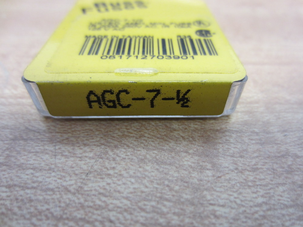 Buss AGC-7-1/2 Bussmann Fuse Cross Ref 6F018 Flat (Pack of 10)