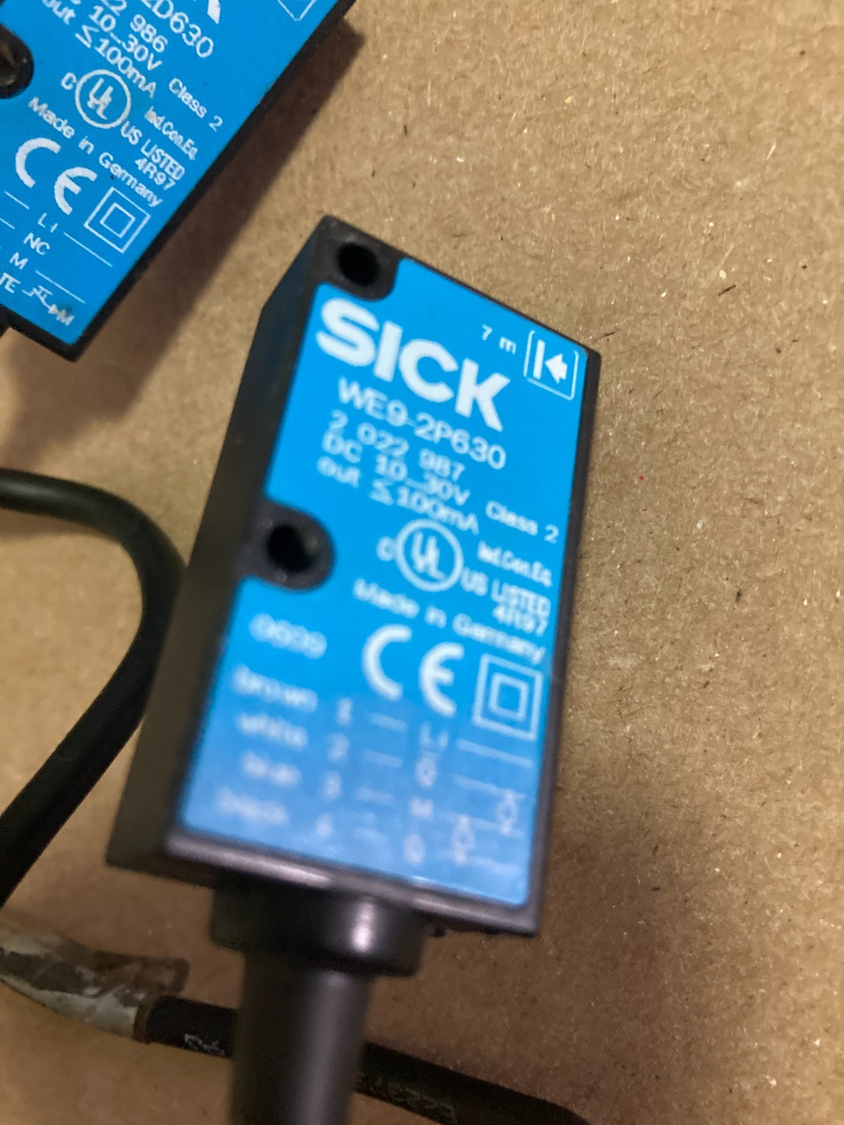 SICK WE9-2P630 PHOTOELECTRIC SENSOR & WS9-2D630 OPTIC ELECTRONIC TRANSMITTER LOT