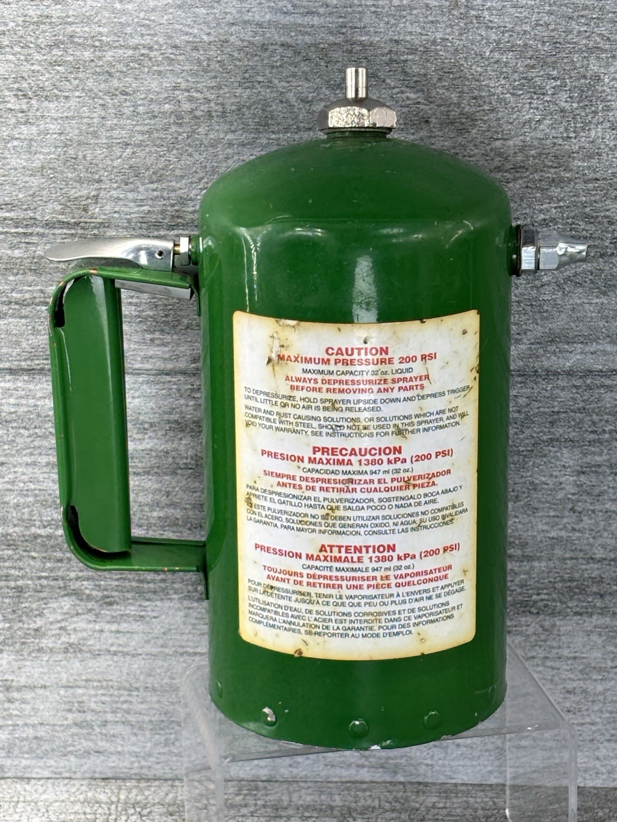 Sure Shot Milwaukee Sprayer USA Made Green Mechanic Shop Garden Garage Cleaner