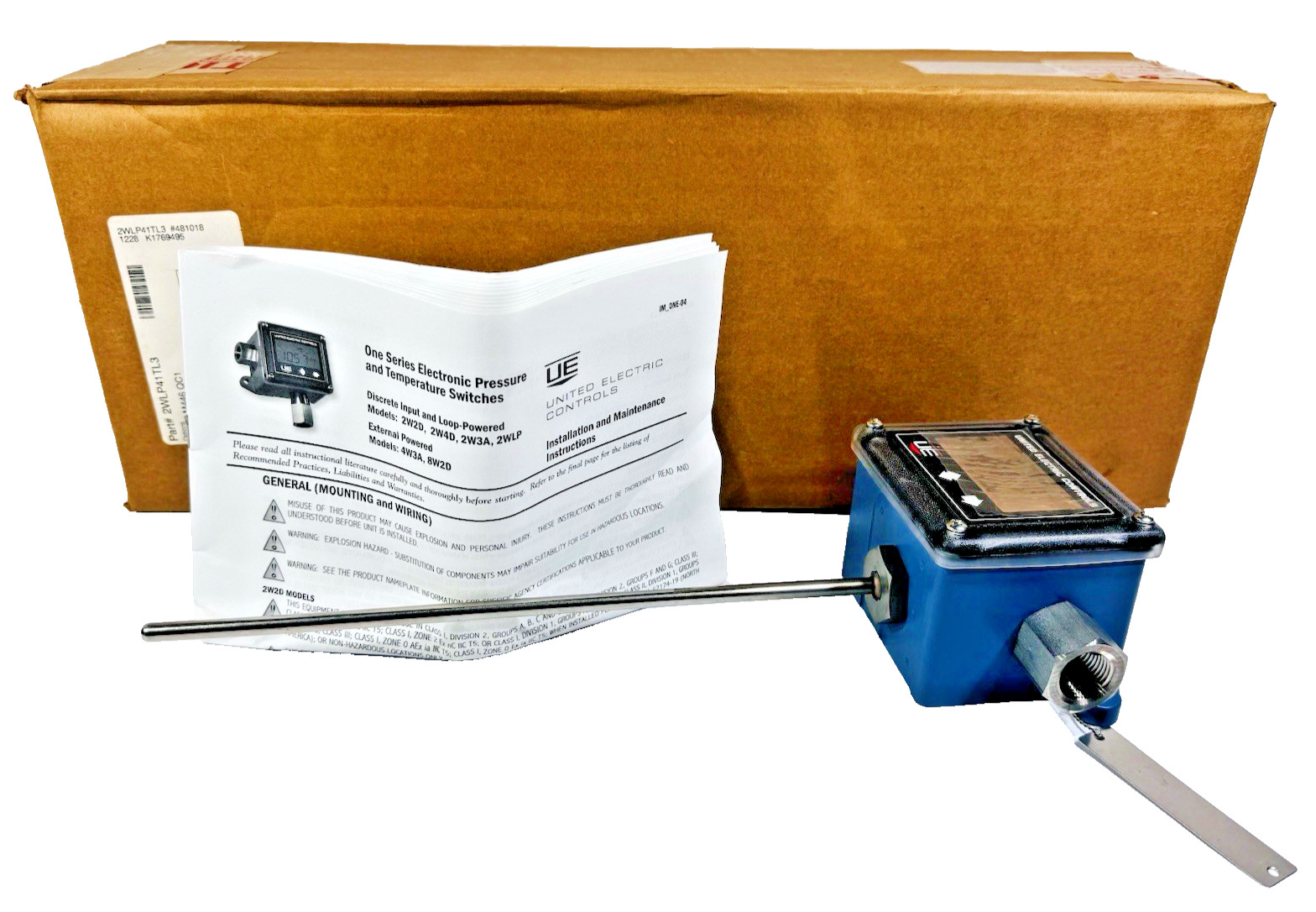 United Electric 2WLP41T3 / 2WLP41 One Series Electronic Temperature Switch