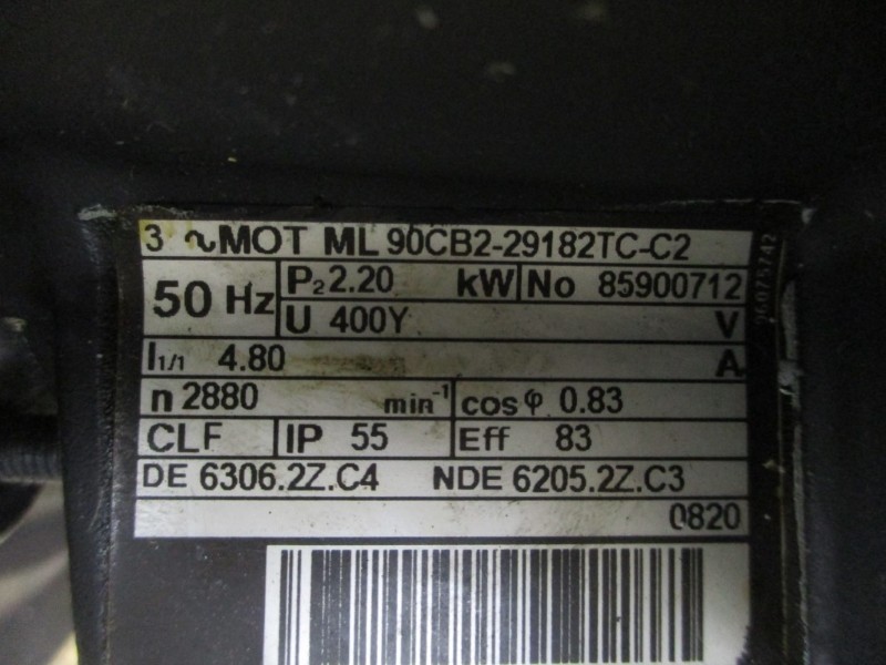 GRUNDFOS CRK4-70 A-W-A-AUUV W/ ML90CB2-29182TC-C2 400V 4.80A UNMP