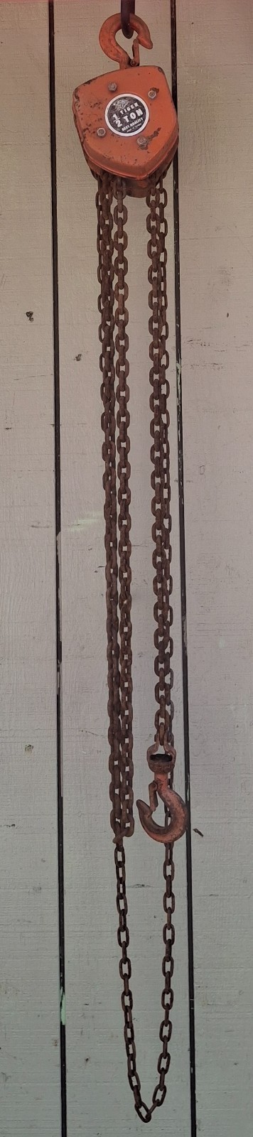 Tiger Tom 1/2 Ton Manual Hand Chain Hoist 9″ Long 1/4 Thick 5 Ft Pull Chain