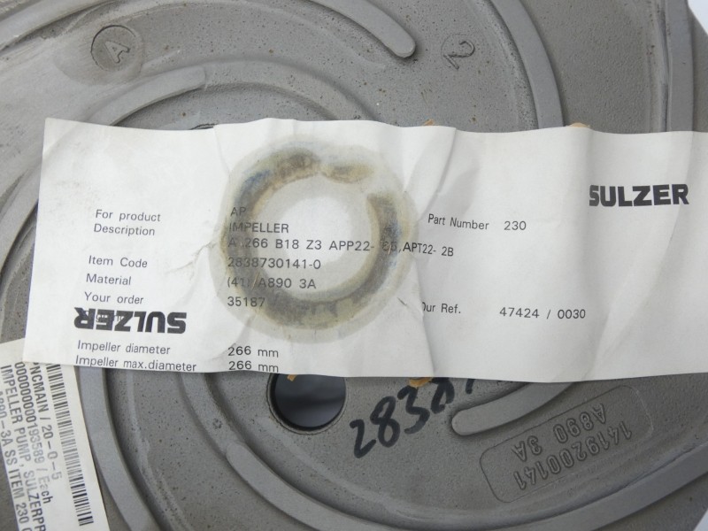 SULZER 230 A266B1823APP22 1-1/4″ 10-1/2″ NSNP