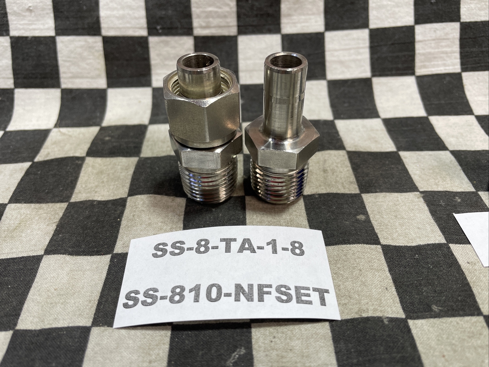 SWAGELOK SS-8-TA-1-6 SS-8-TA-1-8 SS-810-NFSET SS-12-TA-1-8, LOT OF 5 #A26