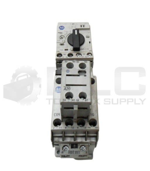 ALLEN BRADLEY 140M-C2E-C10 /C CIRCUIT BREAKER W/ 100-C09*10 /A W/ 100-F /B