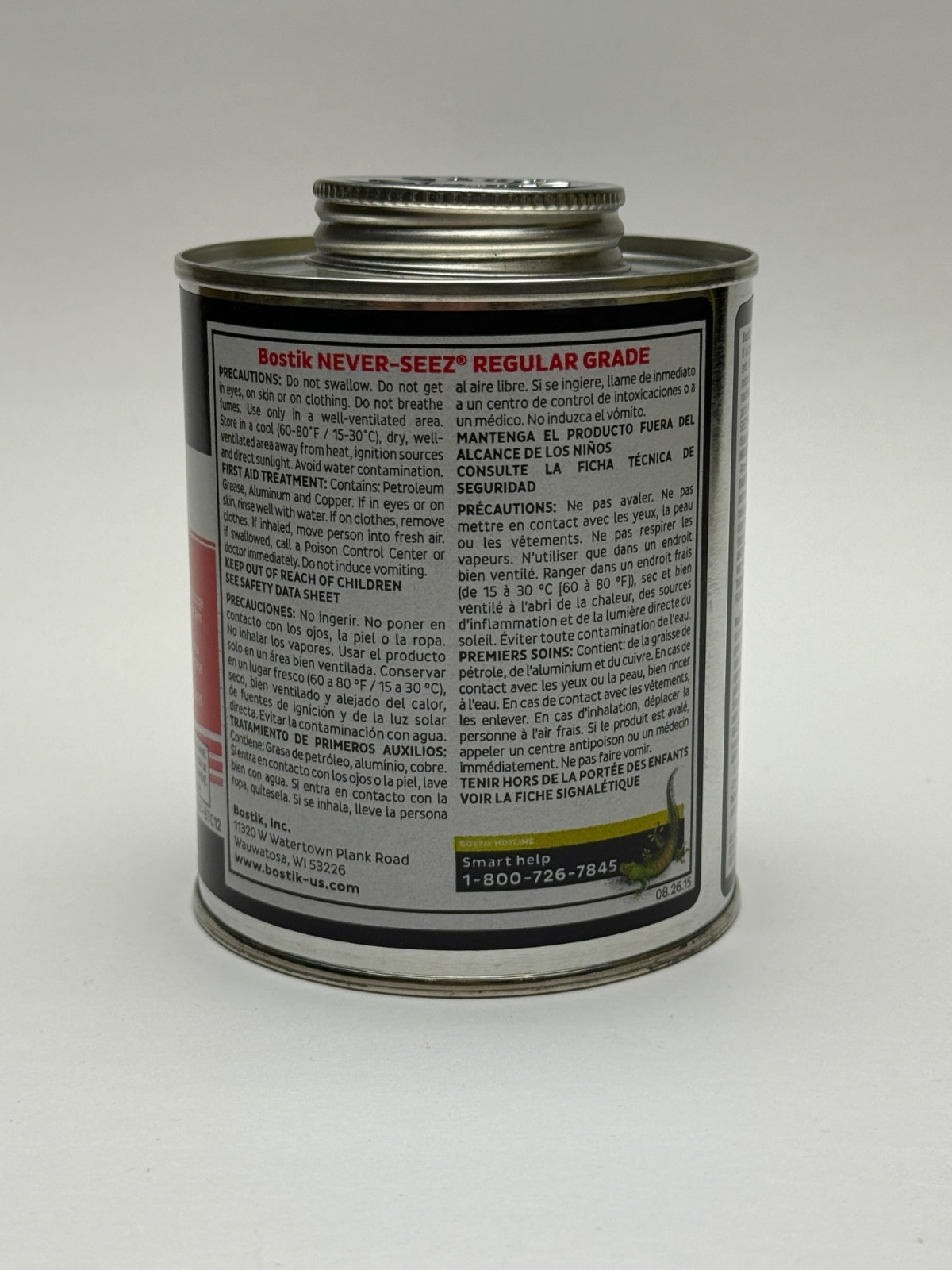 Bostik Never-Seez Regular Grade 8 oz Brush-Top Can Anti-Seize Lubricant