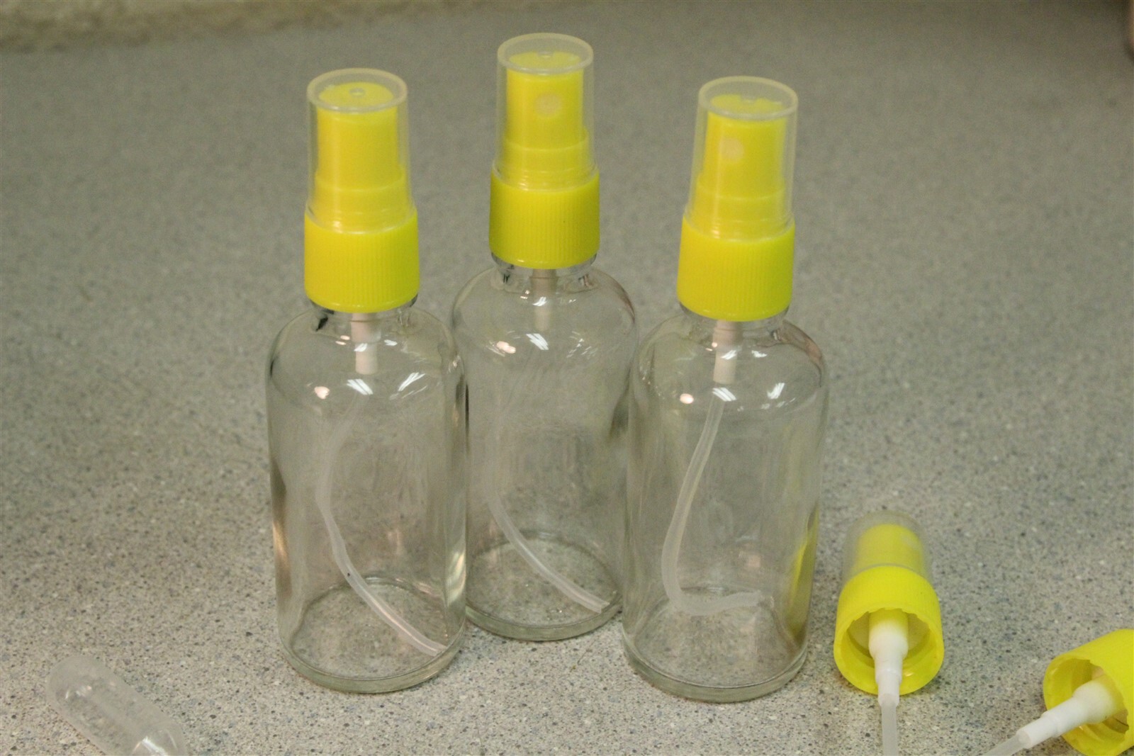 NEW Hydior 2 oz Clear & Yellow Sprayer X002CMSTPX lot of 3 *FREE SHIPPING*