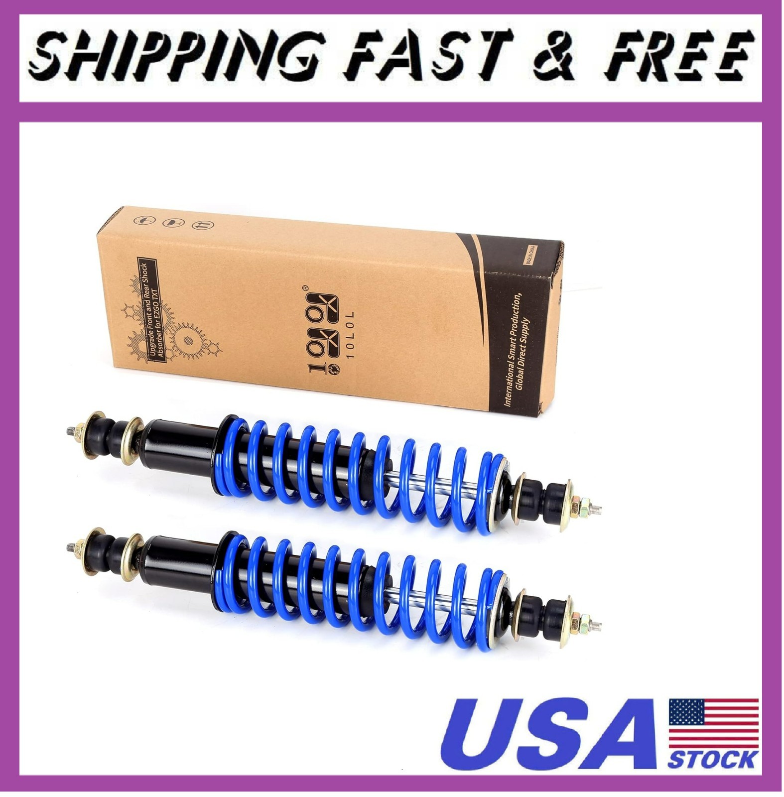 Golf Cart Front Rear Shock Absorber Set Coil Over Heavy Duty Shock Absorber Bolt