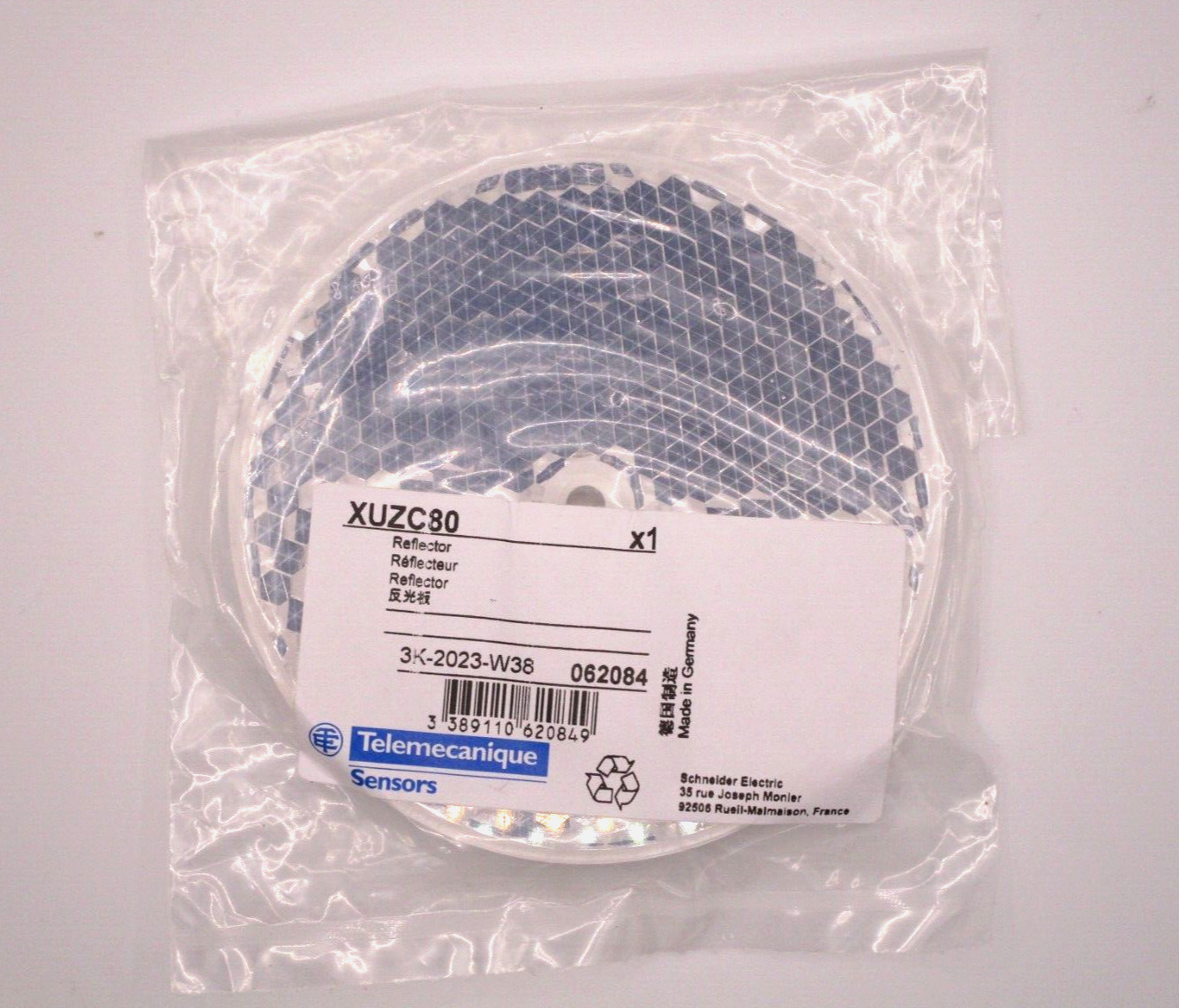XUZC80 Original Genuine Telemecanique Reflector 80 mm FAST SHIPPING