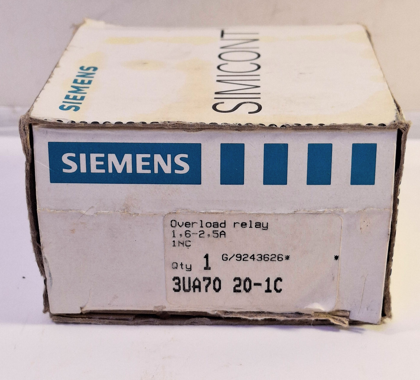 1 NEW SIEMENS 3UA70 20-1C OVERLOAD RELAY NIB ***MAKE OFFER***