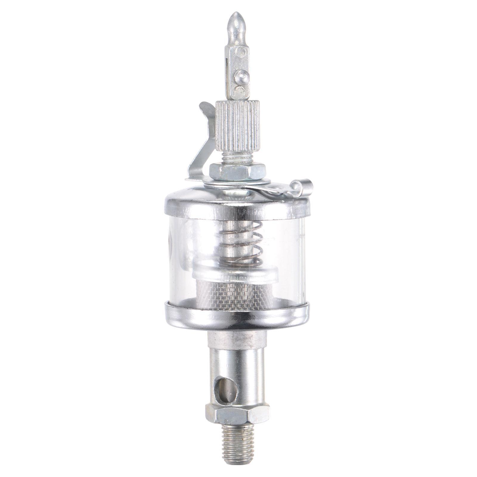 Needle Valve Type Oil Cup M8x1 Thread 16ml Sight Gravity Drip Feed Oiler