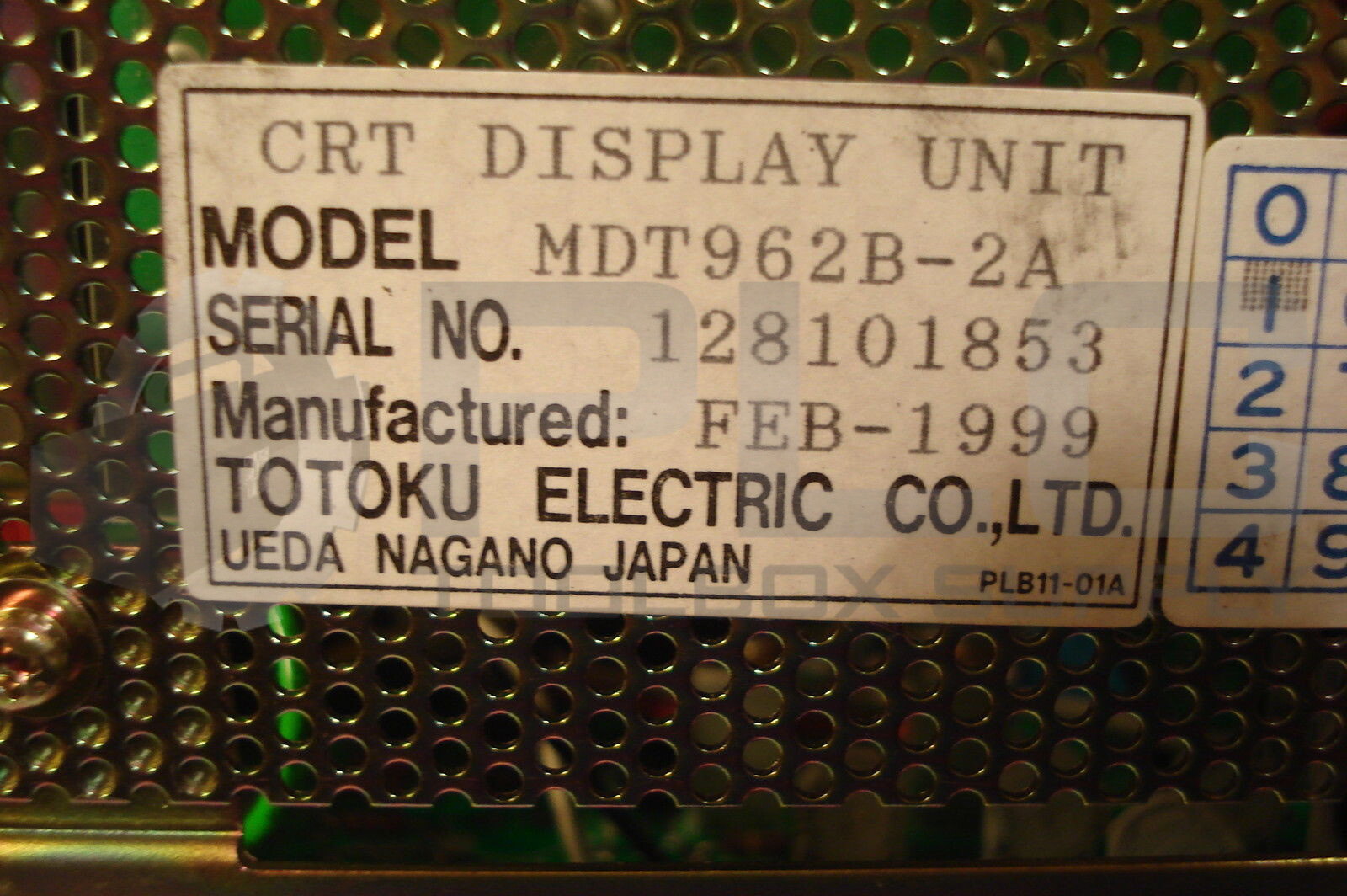 TOTOKU ELECTRIC MDT962B2A MONITOR KEY PAD MDT962B-2A