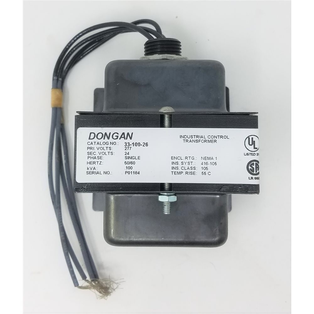 Dongan 33-100-26-U 277X24 100VA NEMA 1 ENC Transformer