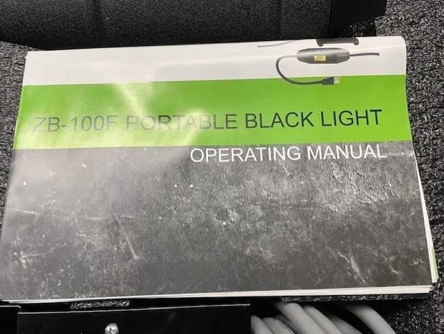ZB-100F FAN-COOLED ULTRAVIOLET BLACK LIGHT