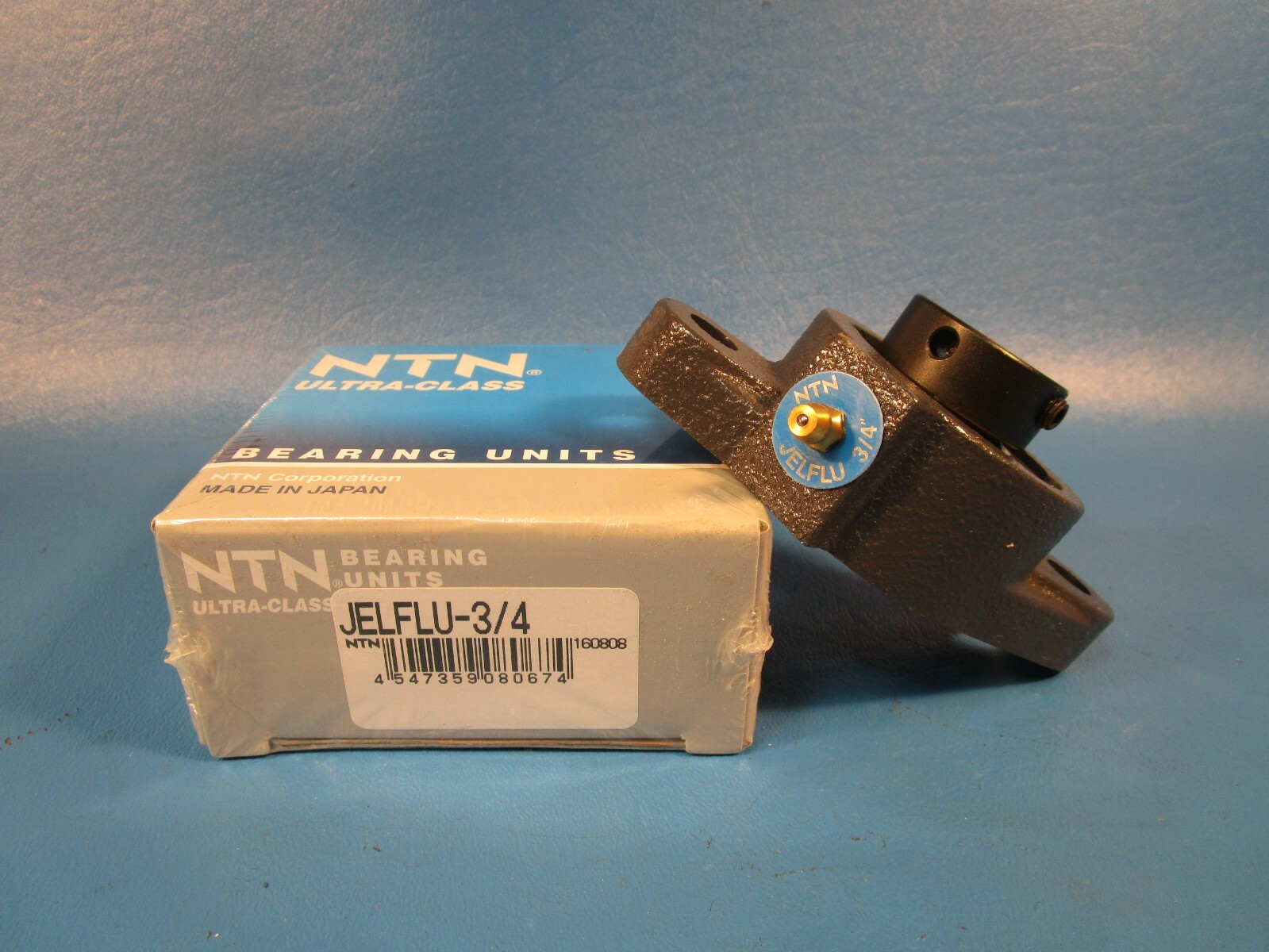 NTN JELFU-3/4, 3/4″ Bore 2 Bolt Flange Bearing, Eccentric Collar