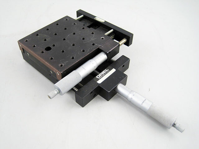 ORIEL 16331 & 16321 XY LINEAR MOTION STAGE WITH MICROMETERS ~ NEWPORT NRC