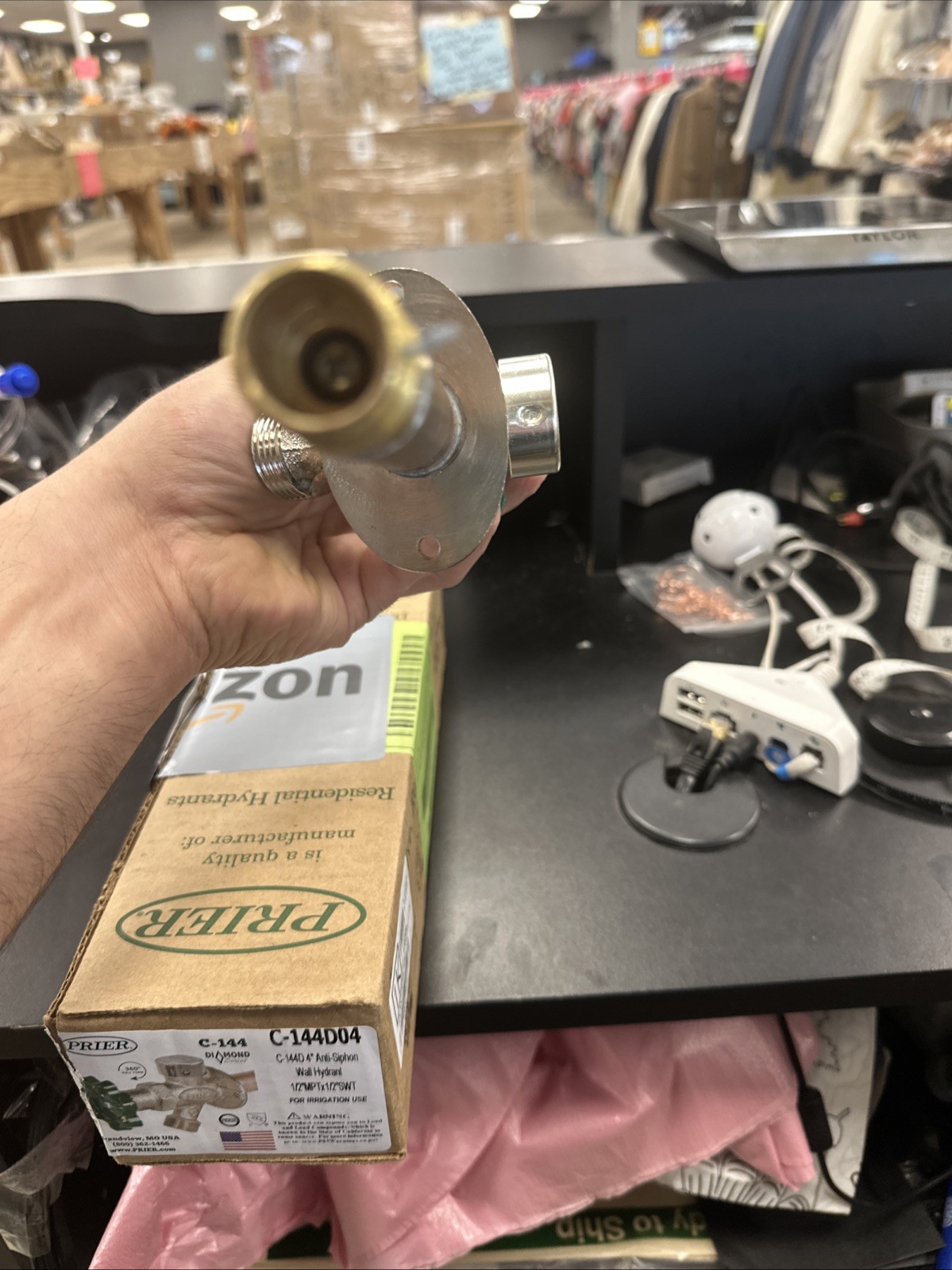 G-3. PRIER C-144D 1/2″ ALUMINUM FREEZELESS WALL HYDRANT ANTI-SIPHON 1/2″ MPT