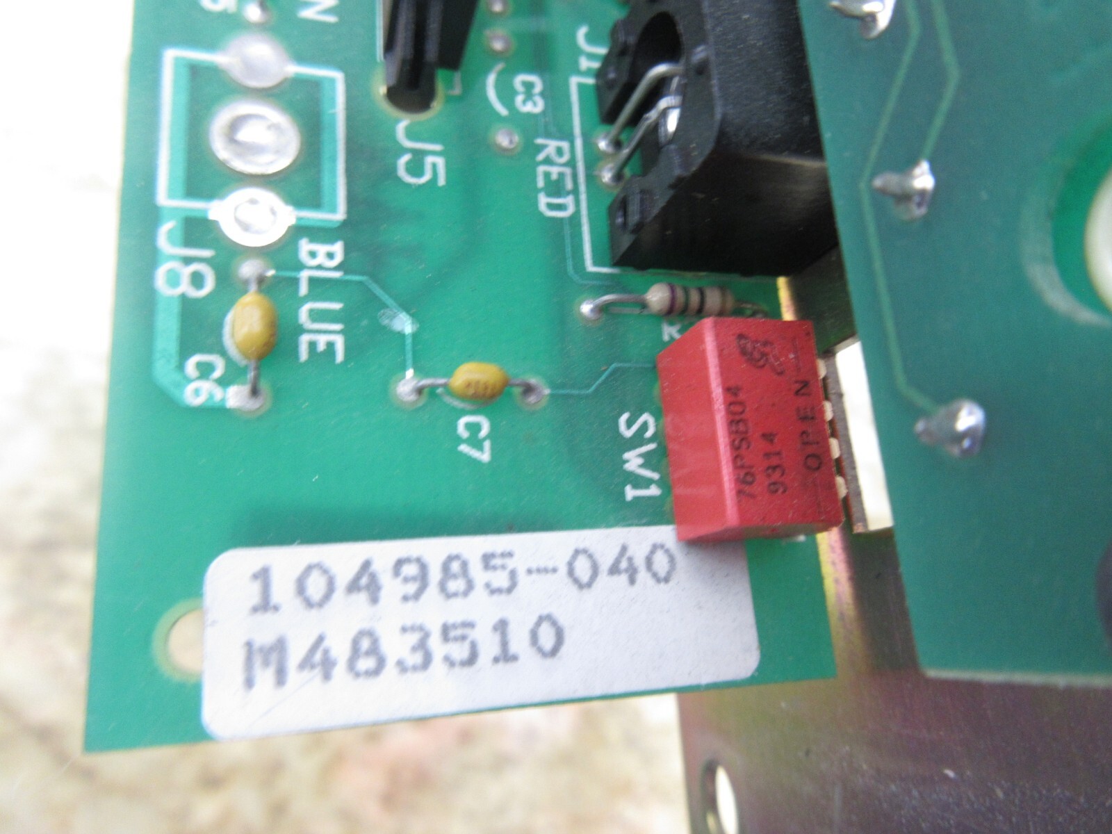 MAHO MH800W CONTROL PANEL PCI 180230-010 104984-030 320402 M483510 104985-040